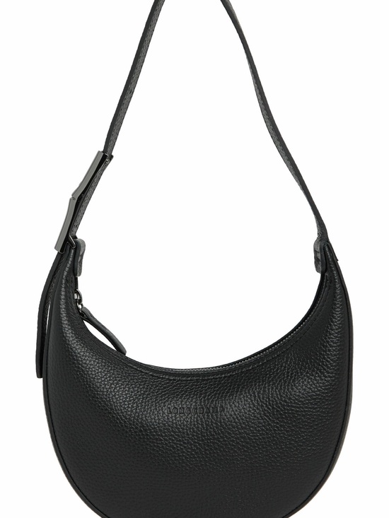 Longchamp Handbags - Longchamp Roseau Essential Half Moon Hobo Bag Black